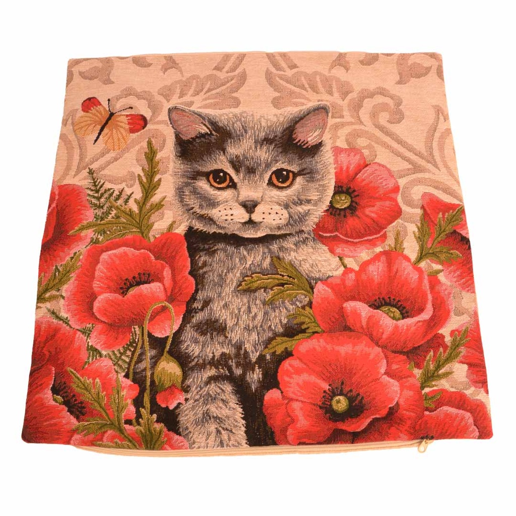 Housse coussin chat Poppie