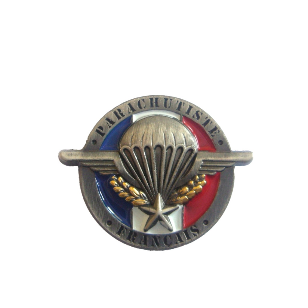 3D French Para Enamel Badge