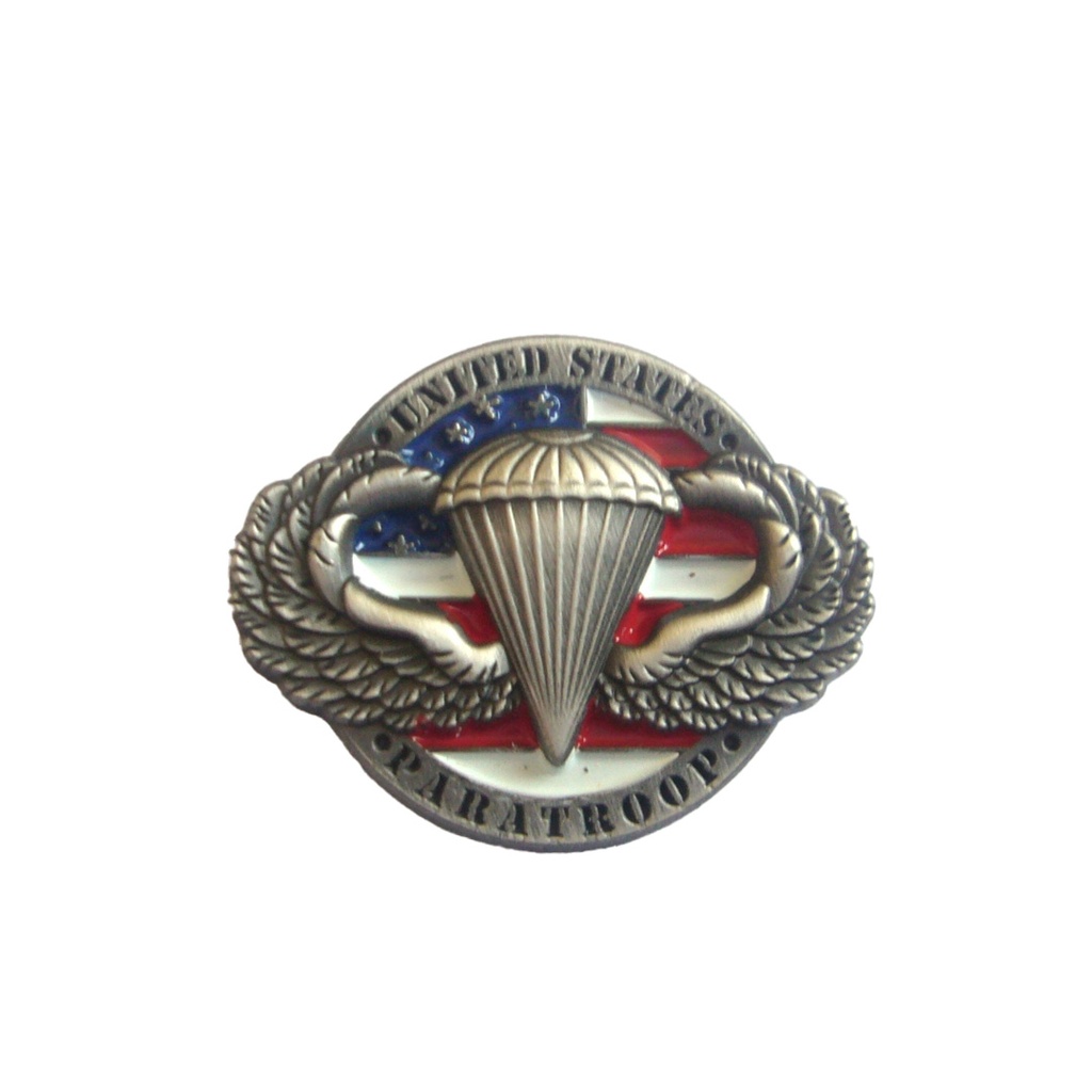 3D US Para Enamel Badge