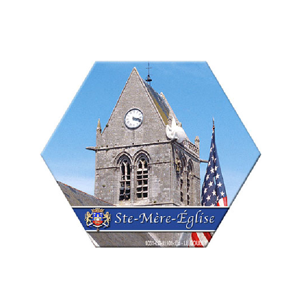 Hexagonal Church Metal Magnet