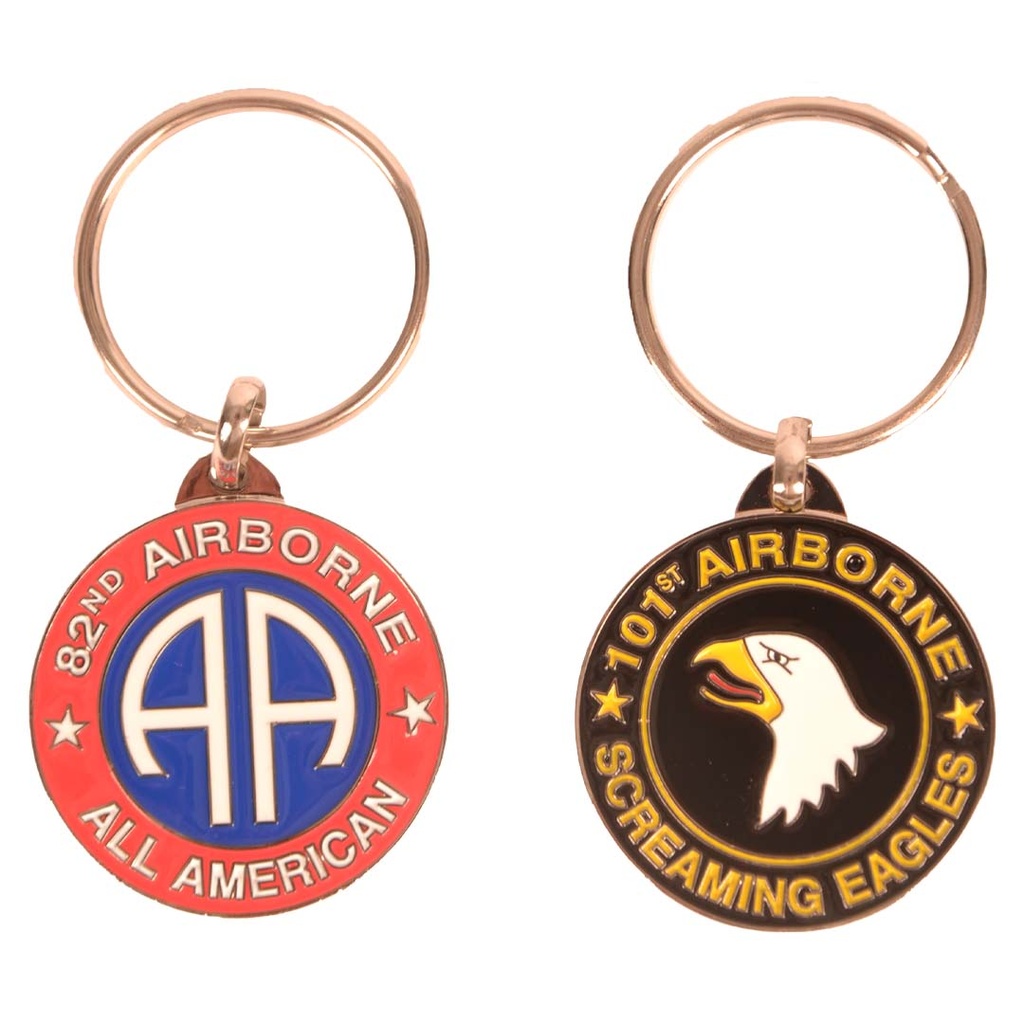 Double-Sided Airborne Keyring