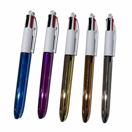 [STYL034 alexandra diffusion] Stylo Bic 4 Couleurs