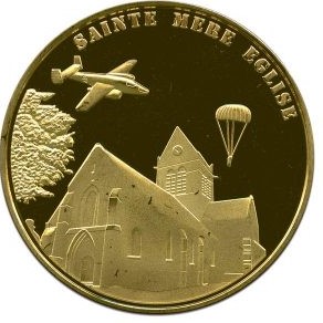 [MC1293 SOUVENIR ET P] Church/Para/D-Day Medal