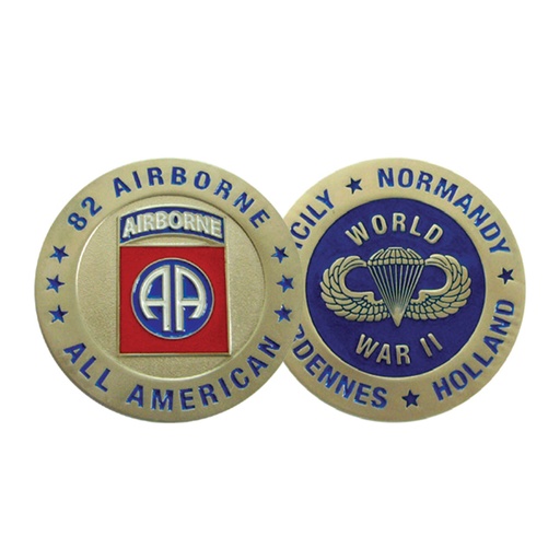 [38542 BRITTANY] Coins 82Nd Airborne