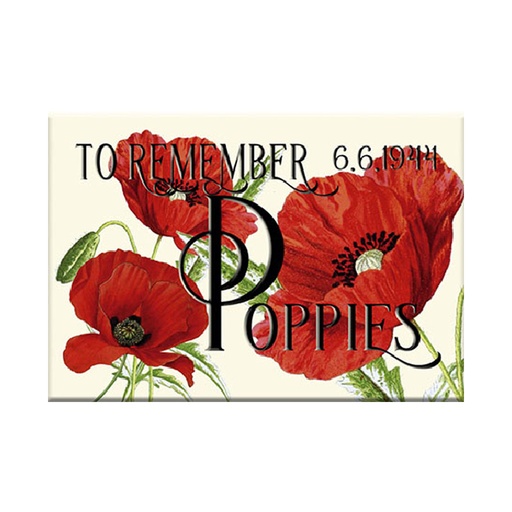 [1031 LG  A2255 le goubey] Magnet Métal Poppies